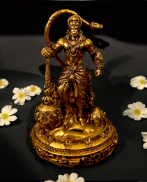 Hanuman Ji Lanka Dahan Car Dashboard Murti - Divine Protection & Energy