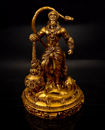 Hanuman Ji Lanka Dahan Car Dashboard Murti - Divine Protection & Energy