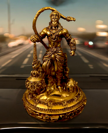 Hanuman Ji Lanka Dahan Car Dashboard Murti - Divine Protection & Energy