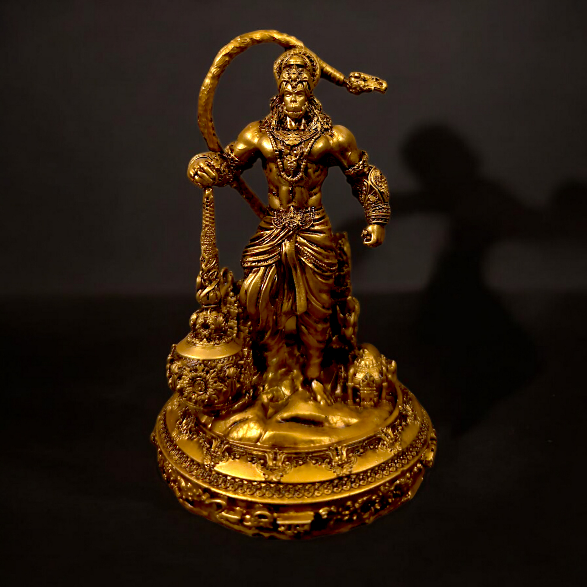 Hanuman Ji Lanka Dahan Car Dashboard Murti - Divine Protection & Energy"