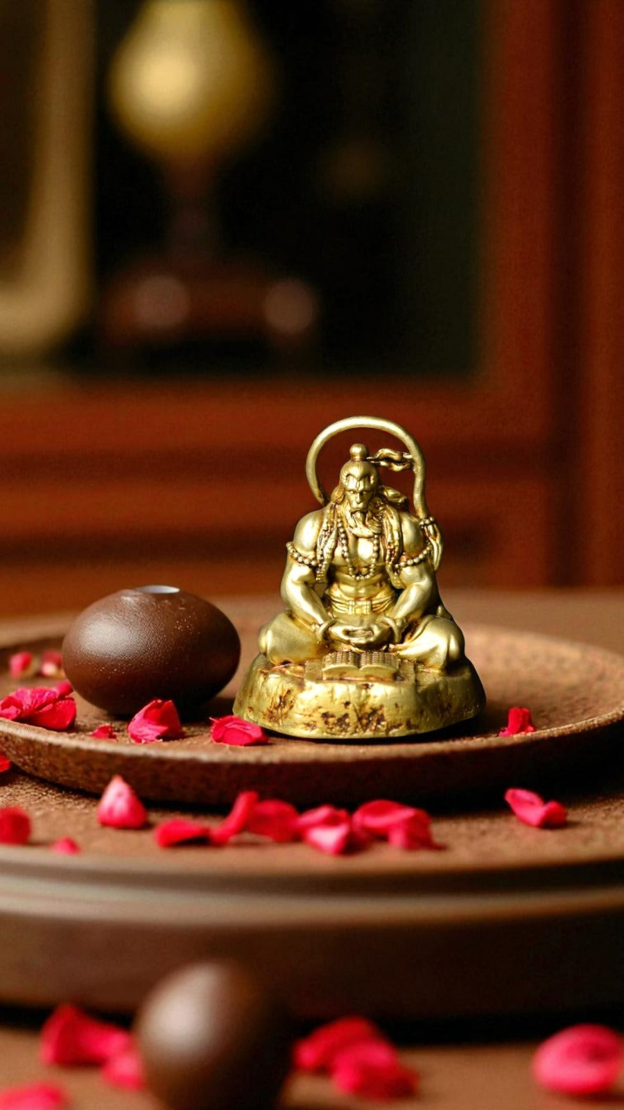 Hanuman Ji in Deep Meditation – Divine Spiritual Decor for Peaceful Workspaces - Fabzie - Home Decor Elegance