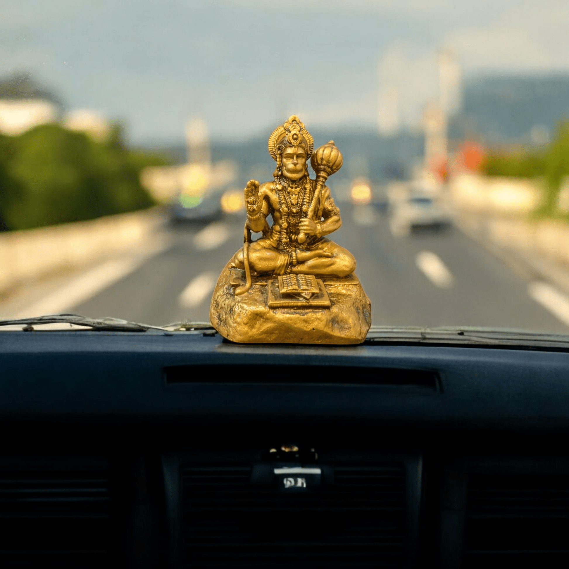 Hanuman ji Reading Ramayan - Car dashboard - Fabzie - Home Decor Elegance