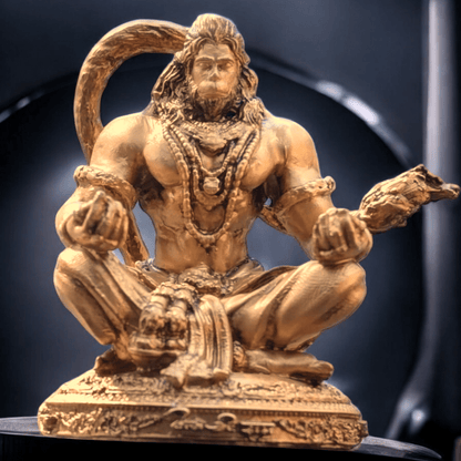 Hanuman Ji Meditation - Upanishad Mandukya (Car Dashboard) - Fabzie - Home Decor Elegance