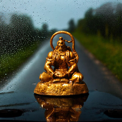 Meditating Hanuman ji Murti for car dashboard - Spiritual Hindu Décor - Fabzie - Home Decor Elegance