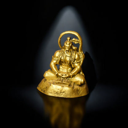 Meditating Hanuman ji Murti for car dashboard - Spiritual Hindu Décor - Fabzie - Home Decor Elegance