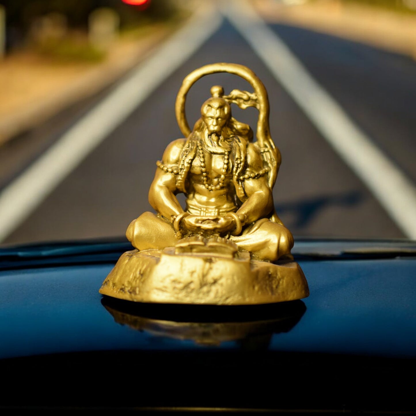Meditating Hanuman ji Murti for car dashboard - Spiritual Hindu Décor - Fabzie - Home Decor Elegance