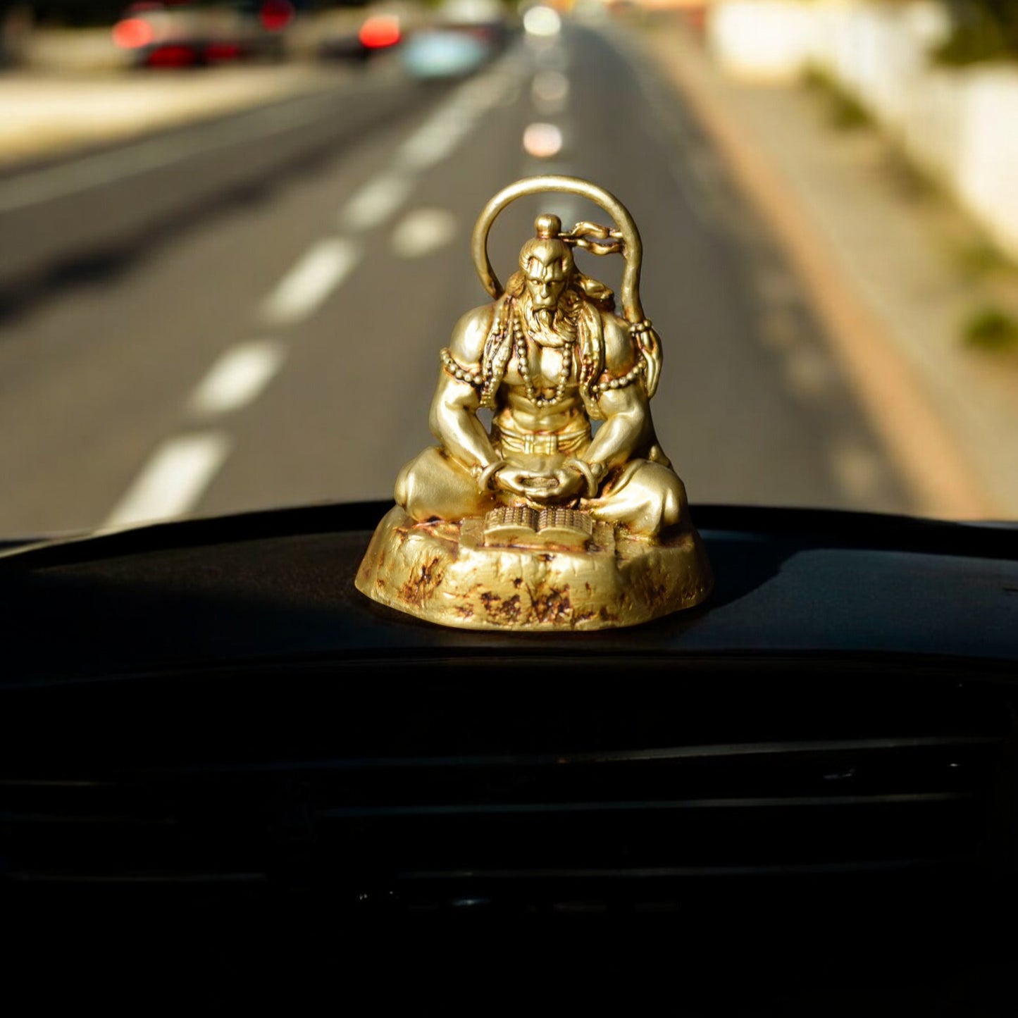 Meditating Hanuman ji Murti for car dashboard - Spiritual Hindu Décor - Fabzie - Home Decor Elegance