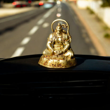 Meditating Hanuman ji Murti for car dashboard - Spiritual Hindu Décor - Fabzie - Home Decor Elegance