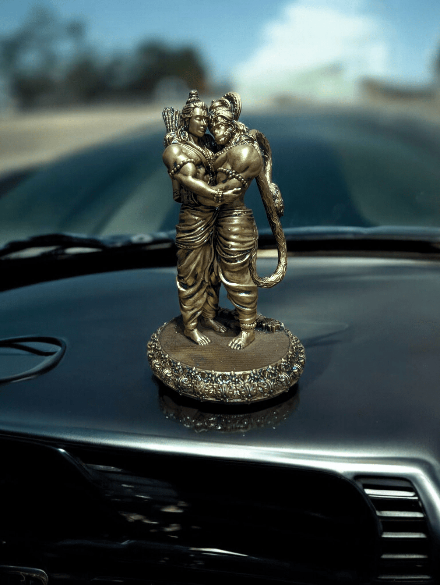 Shri Ram and Hanuman Ji Milan – Divine Union of Devotion (Exclusive and Premium Car dashboard) - Fabzie - Home Decor Elegance