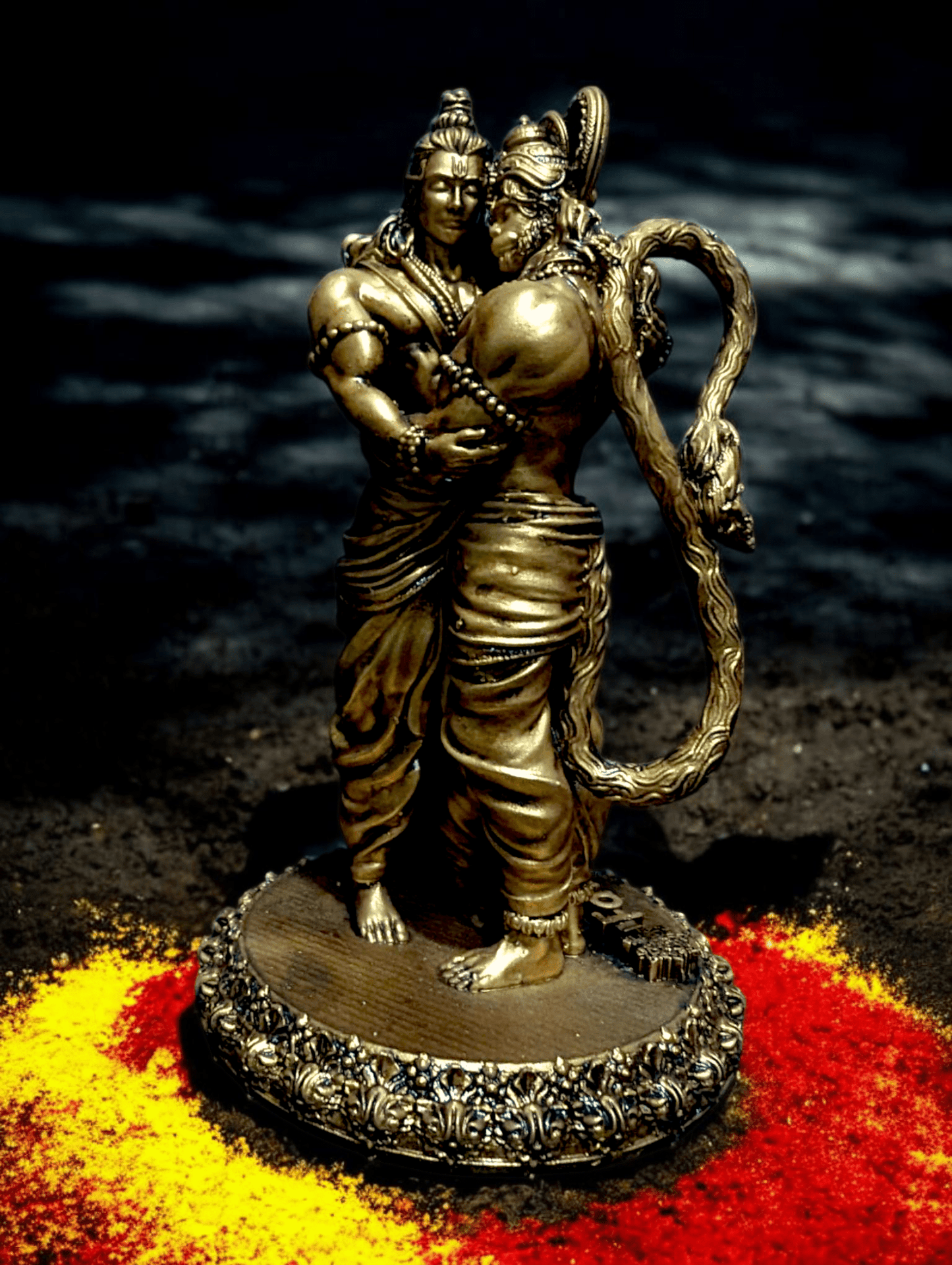 Shri Ram and Hanuman Ji Milan – Divine Union of Devotion (Exclusive and Premium Car dashboard) - Fabzie - Home Decor Elegance