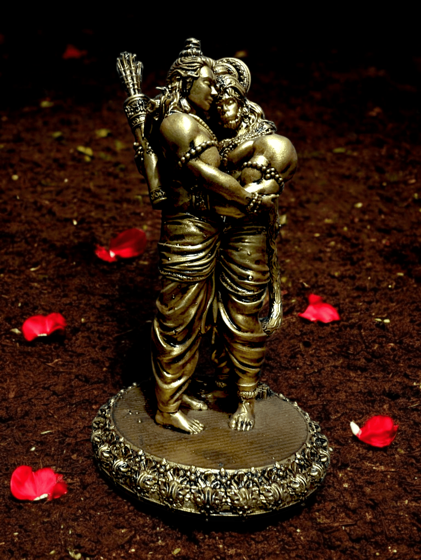 Shri Ram and Hanuman Ji Milan – Divine Union of Devotion (Exclusive and Premium Car dashboard) - Fabzie - Home Decor Elegance