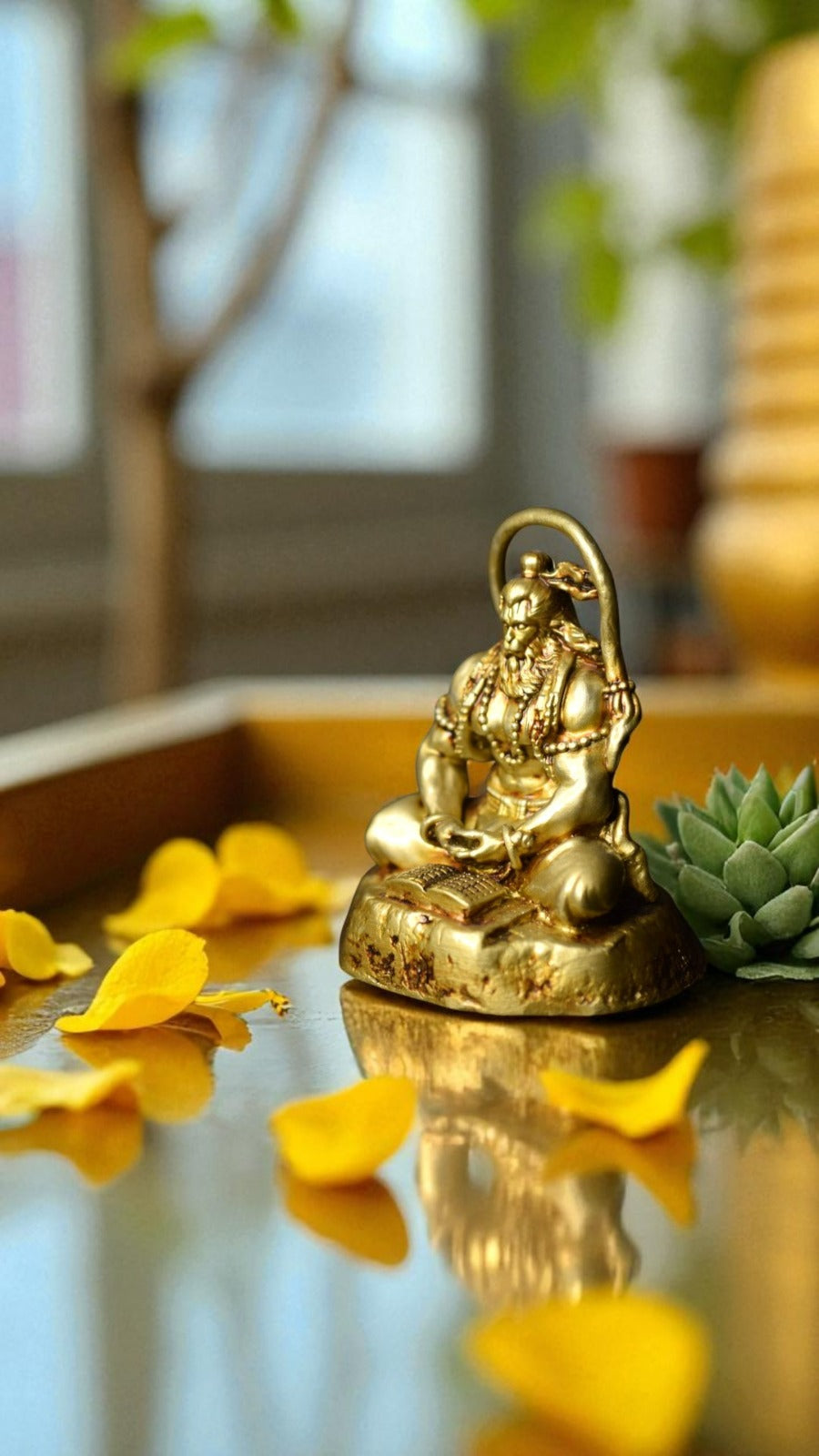 Hanuman Ji in Deep Meditation – Divine Spiritual Decor for Peaceful Workspaces - Fabzie - Home Decor Elegance