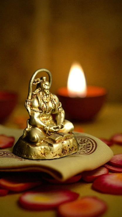 Hanuman Ji in Deep Meditation – Divine Spiritual Decor for Peaceful Workspaces - Fabzie - Home Decor Elegance