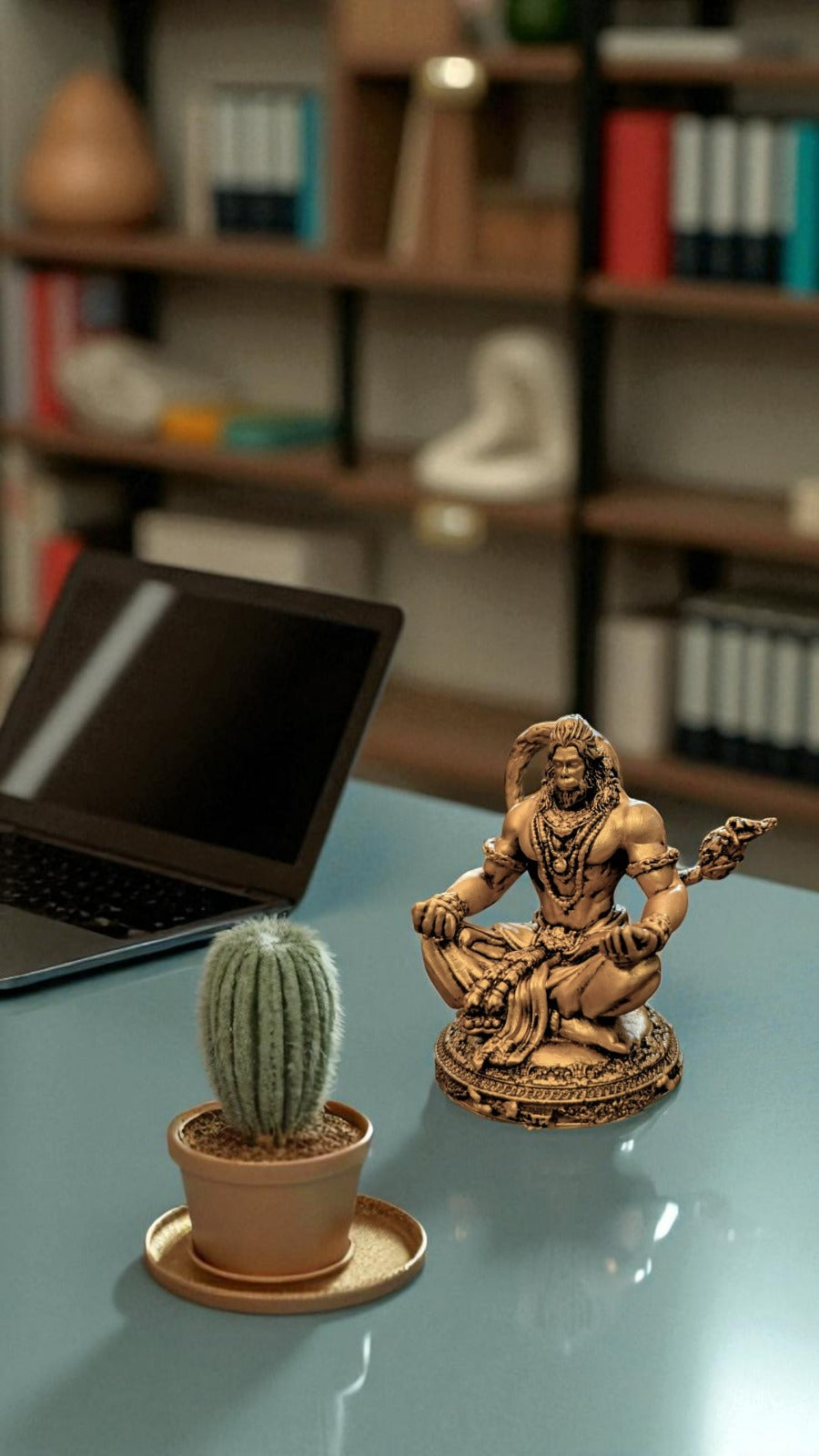 Hanuman Ji in Meditation Pose – Peaceful Energy for Home & Workspace - Fabzie - Home Decor Elegance