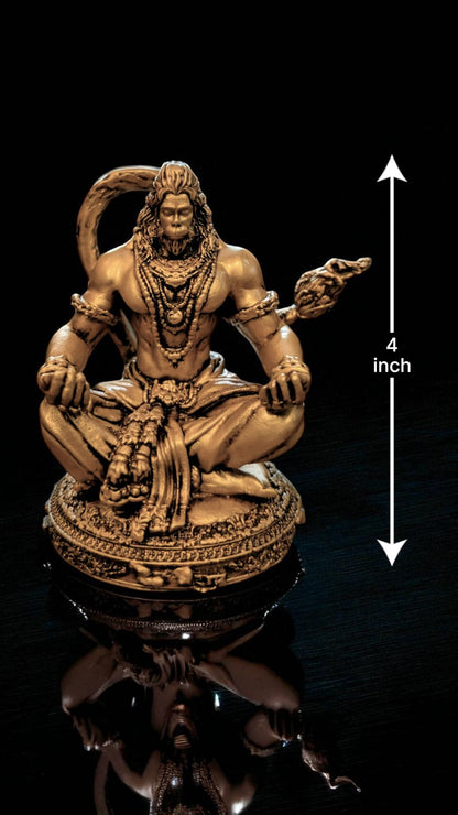 Hanuman Ji in Meditation Pose – Peaceful Energy for Home & Workspace - Fabzie - Home Decor Elegance