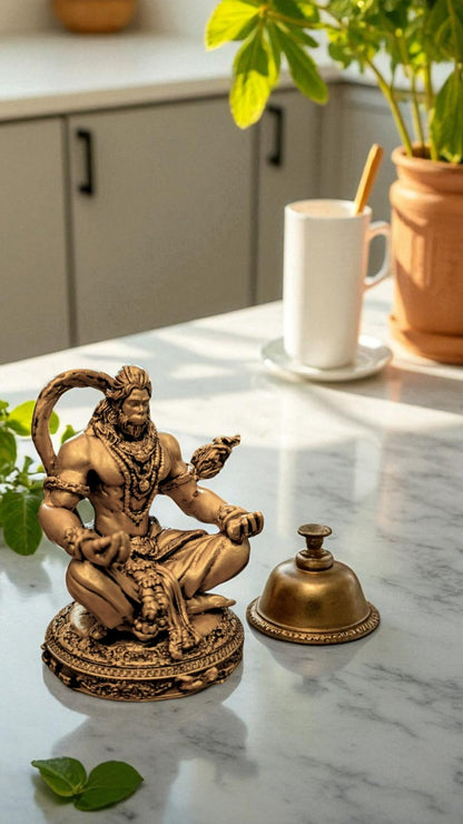 Hanuman Ji in Meditation Pose – Peaceful Energy for Home & Workspace - Fabzie - Home Decor Elegance