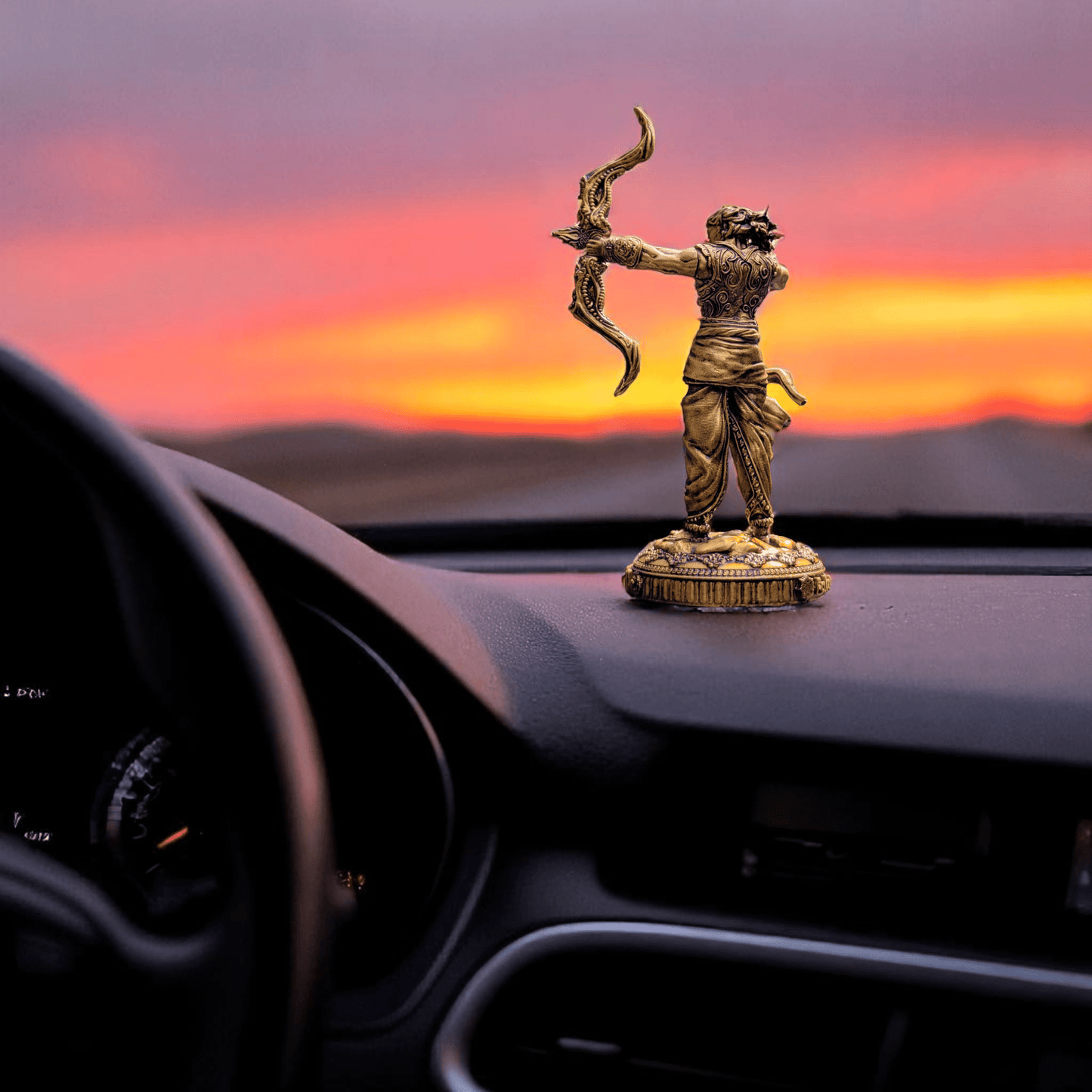 Karna the Undaunted – Warrior of Loyalty and Glory - car dashboard - Fabzie - Home Decor Elegance