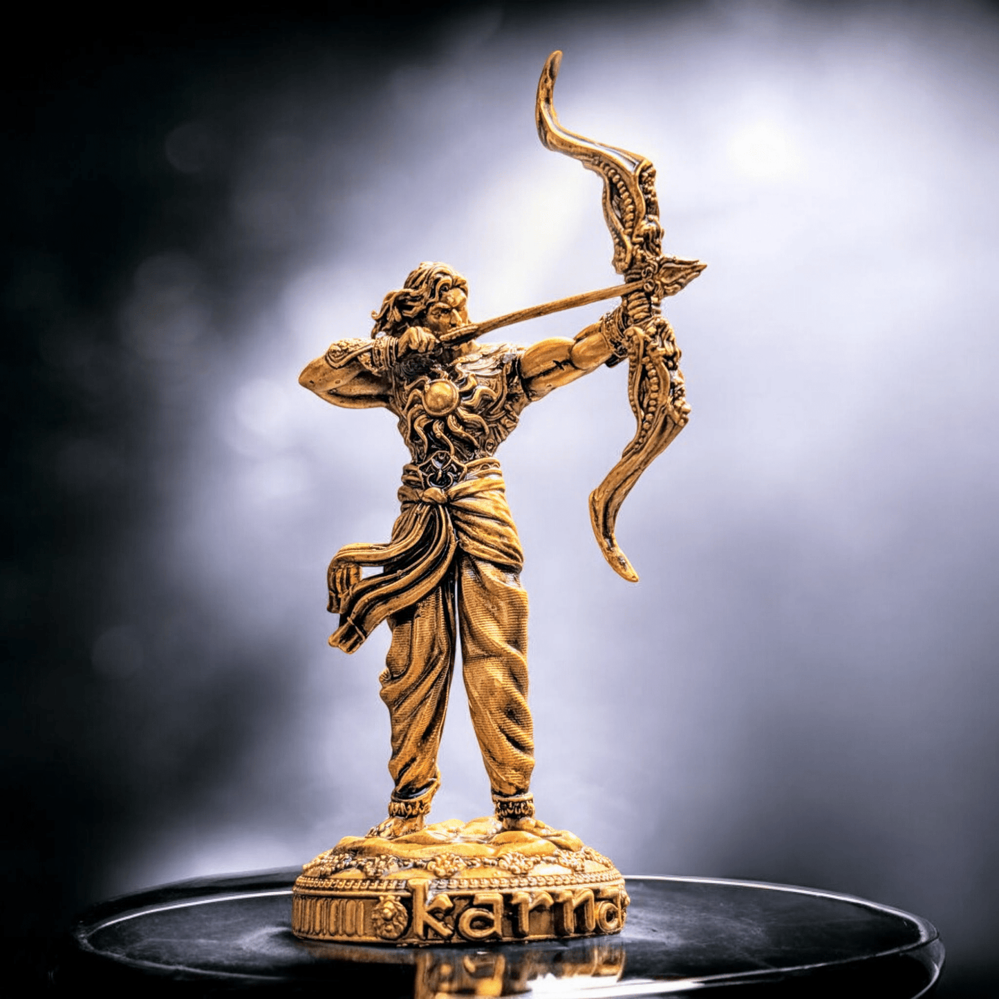 Karna the Undaunted – Warrior of Loyalty and Glory - car dashboard - Fabzie - Home Decor Elegance