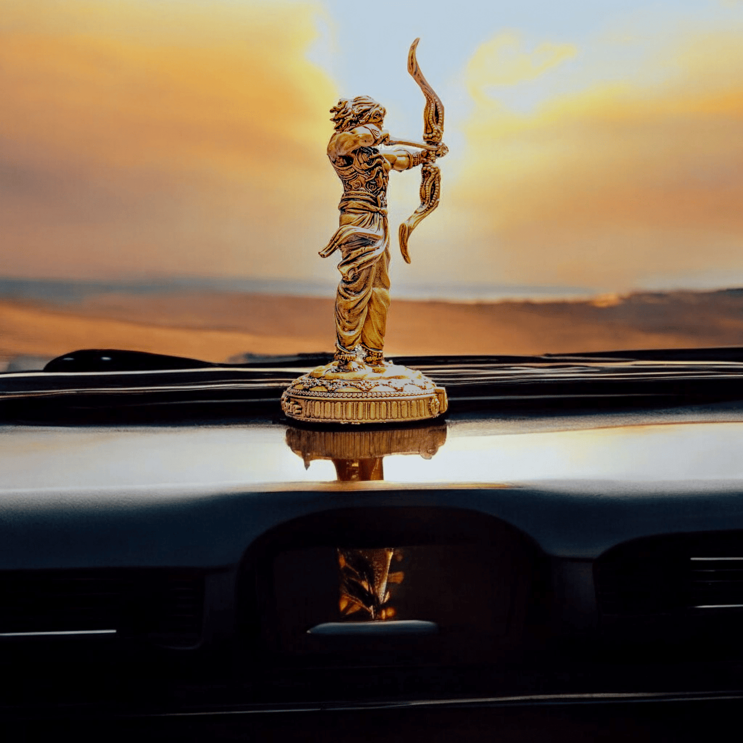 Karna the Undaunted – Warrior of Loyalty and Glory - car dashboard - Fabzie - Home Decor Elegance