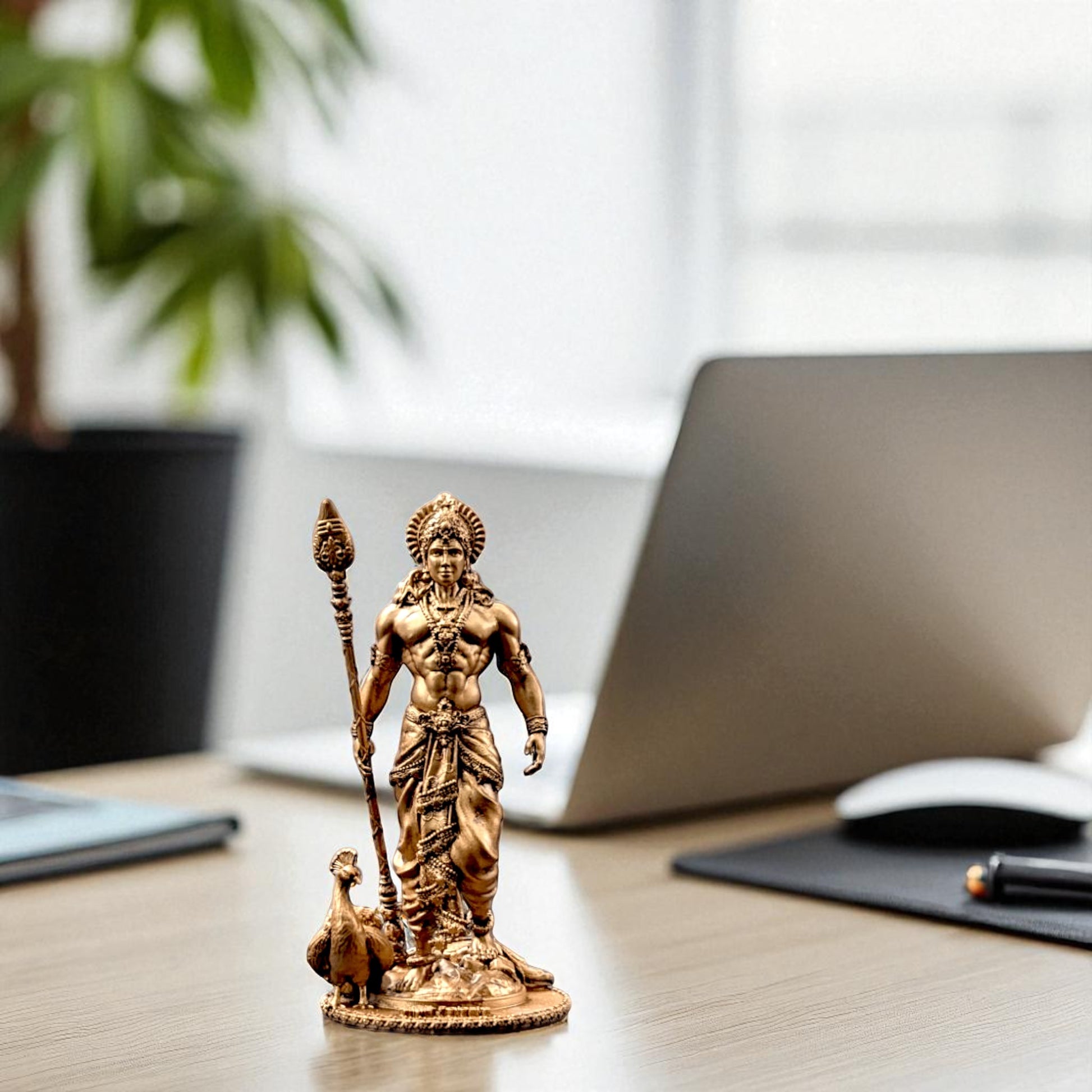 Lord Kartikeya Figurine – Courage & Wisdom Embodied for Spiritual Interiors - Fabzie - Home Decor Elegance