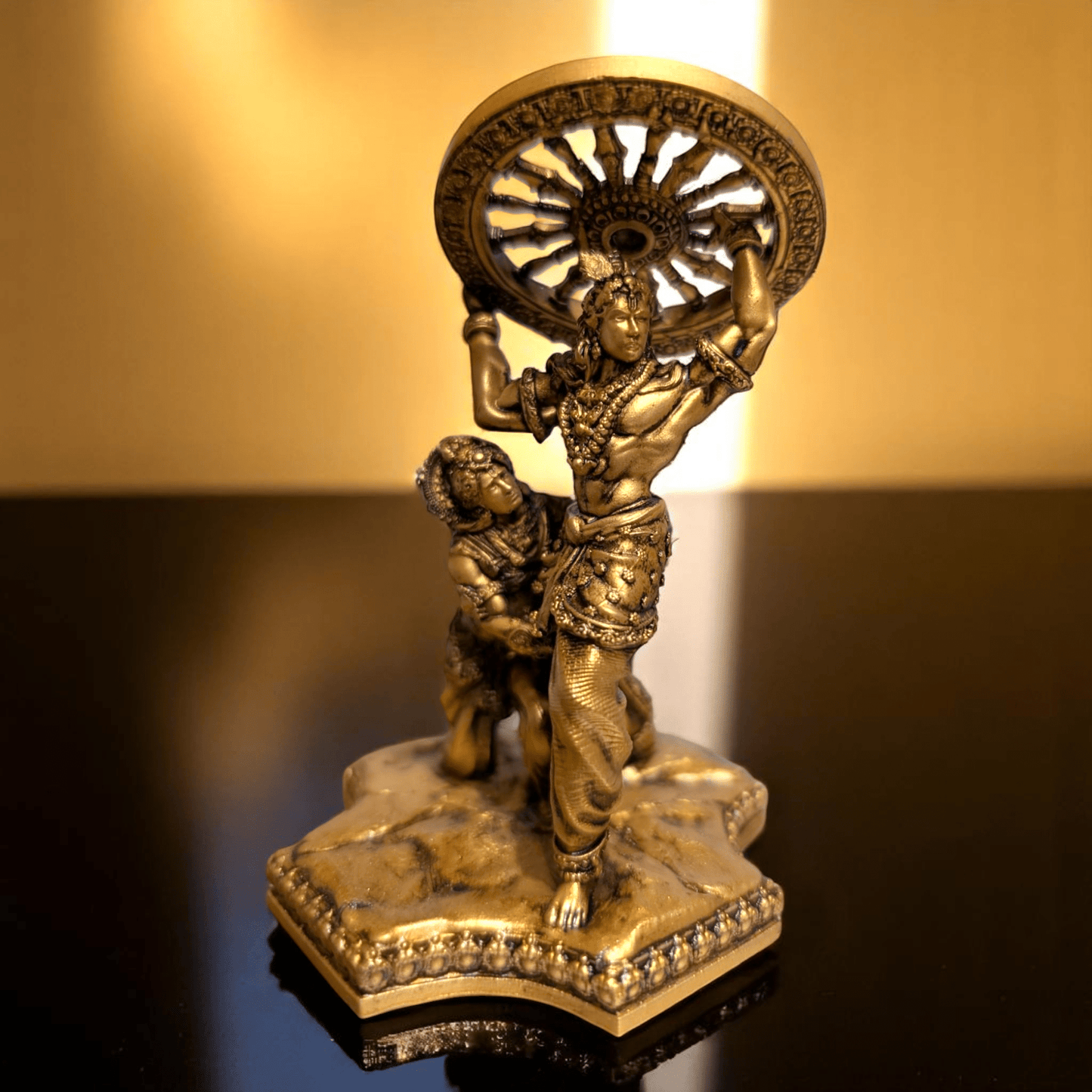 Krishna’s Divine Fury – When God Broke His Oath for His Devotee’s Vow - Car dashboard - Fabzie - Home Decor Elegance