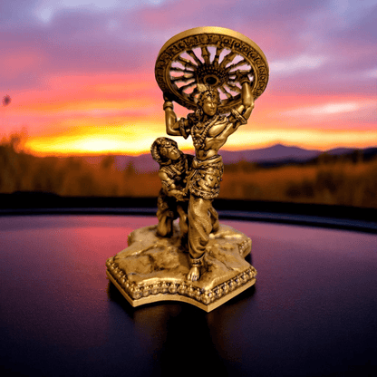 Krishna’s Divine Fury – When God Broke His Oath for His Devotee’s Vow - Car dashboard - Fabzie - Home Decor Elegance