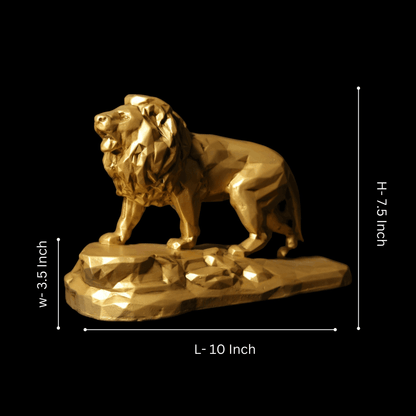Lion On Rock - Majestic Wildlife Home Décor.