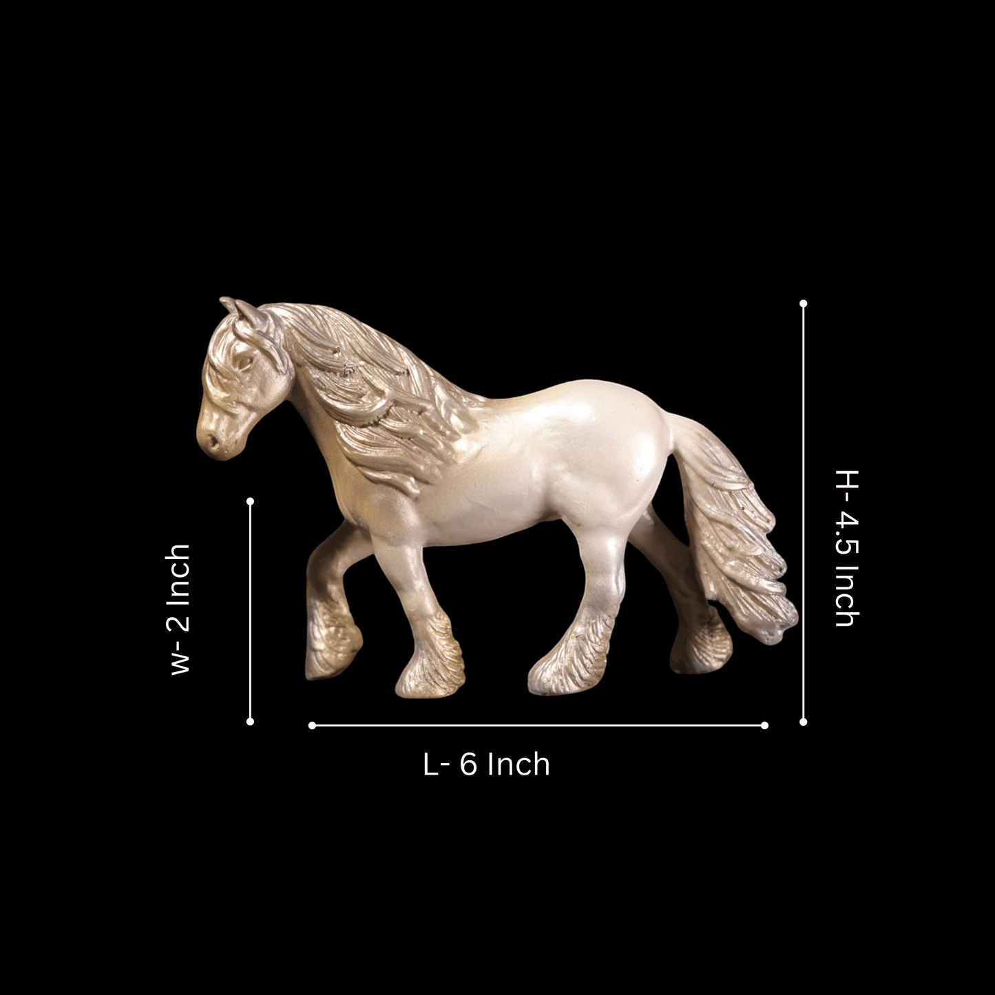 Horse  With Hair - Elegant Equestrian Decor.