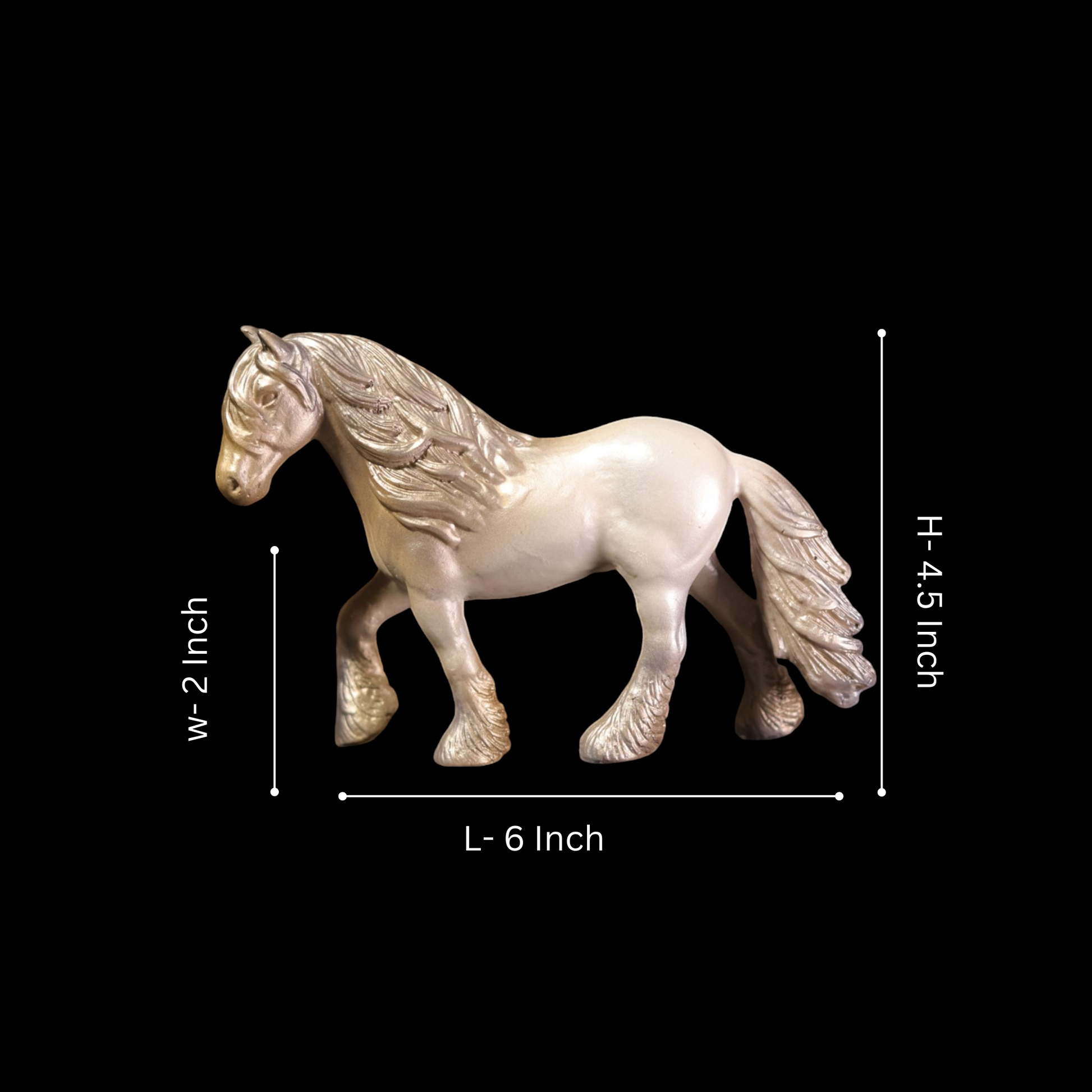 Horse  With Hair - Elegant Equestrian Decor