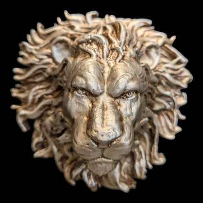 Majestic Lion Head Wall Decor for Office & Home.