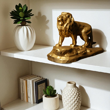 Lion On Rock - Majestic Wildlife Home Décor - Fabzie - Home Decor Elegance