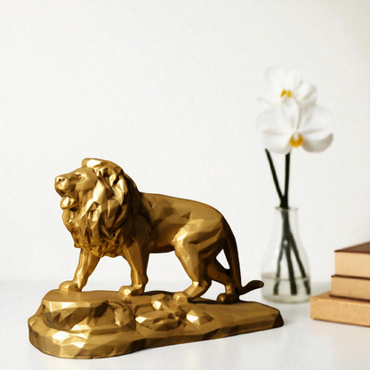 Lion On Rock - Majestic Wildlife Home Décor - Fabzie - Home Decor Elegance