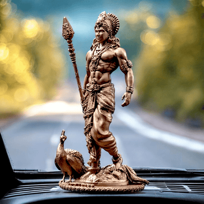 Lord Kartikey - Car Dashboard - Fabzie - Home Decor Elegance
