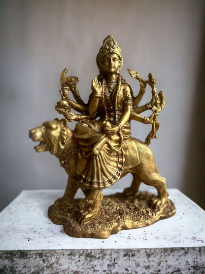 Sherawali Maa Murti: Hindu Divine Mother of Strength and Protection Murti.