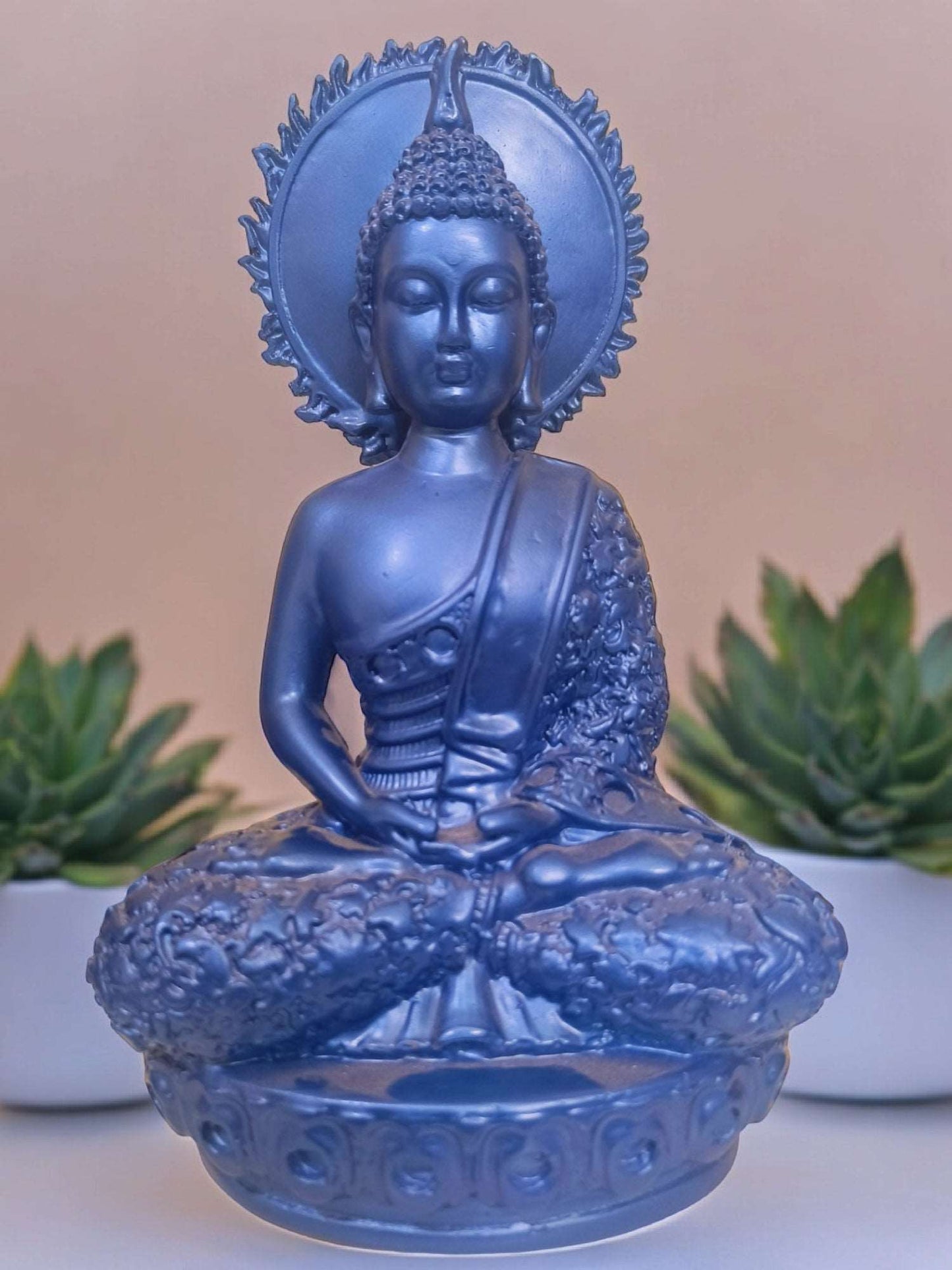 Meditative Buddha Statue with Crown Chakra: Beautiful Home Decor , Spa Decor - Fabzie - Home Decor Elegance