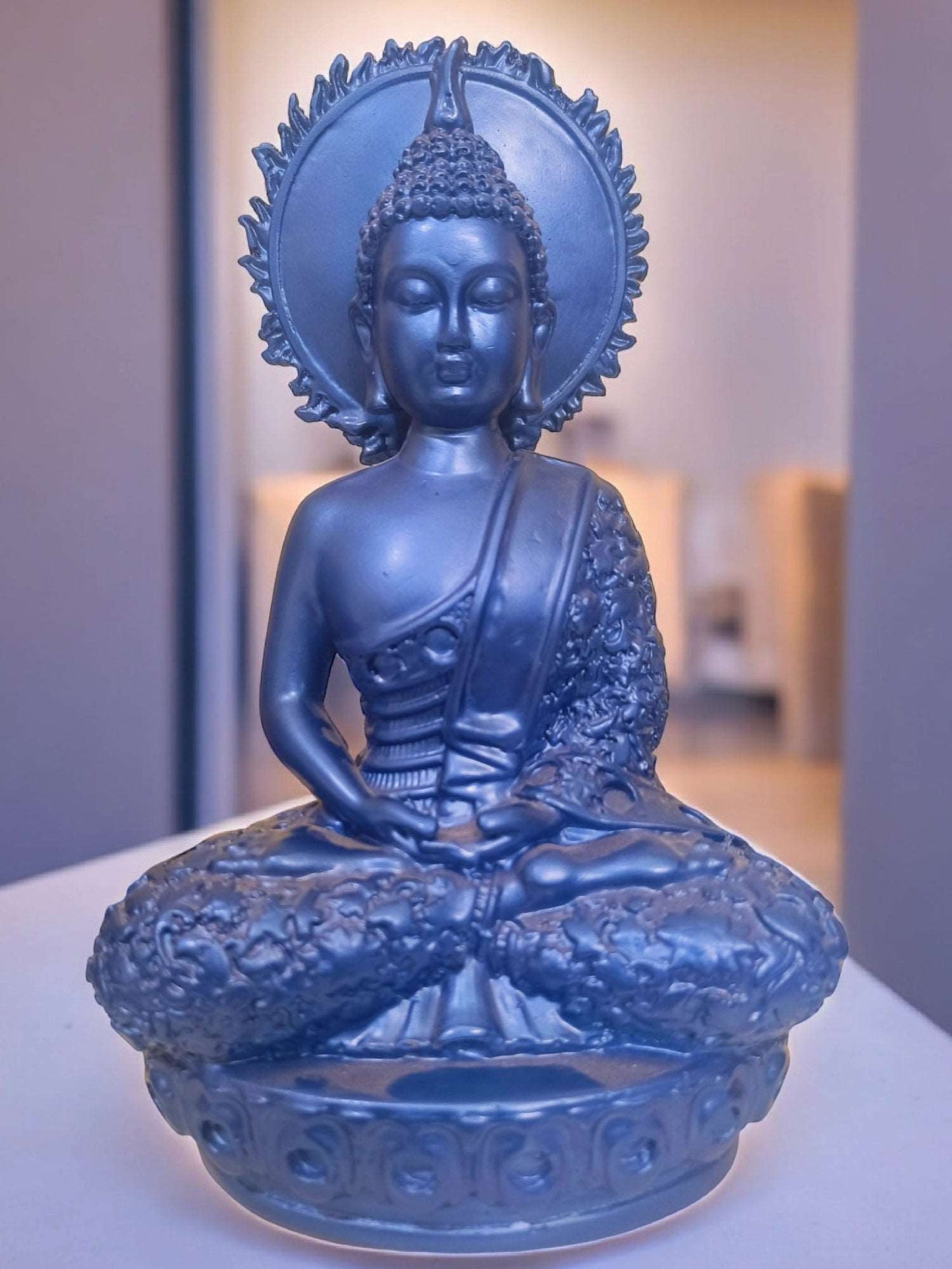 Meditative Buddha Statue with Crown Chakra: Beautiful Home Decor , Spa Decor - Fabzie - Home Decor Elegance