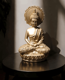 Meditative Buddha Statue with Crown Chakra: Beautiful Home Decor , Spa Decor - Fabzie - Home Decor Elegance