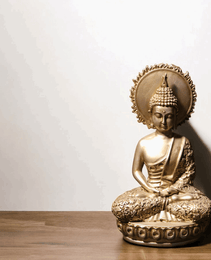 Meditative Buddha Statue with Crown Chakra: Beautiful Home Decor , Spa Decor - Fabzie - Home Decor Elegance