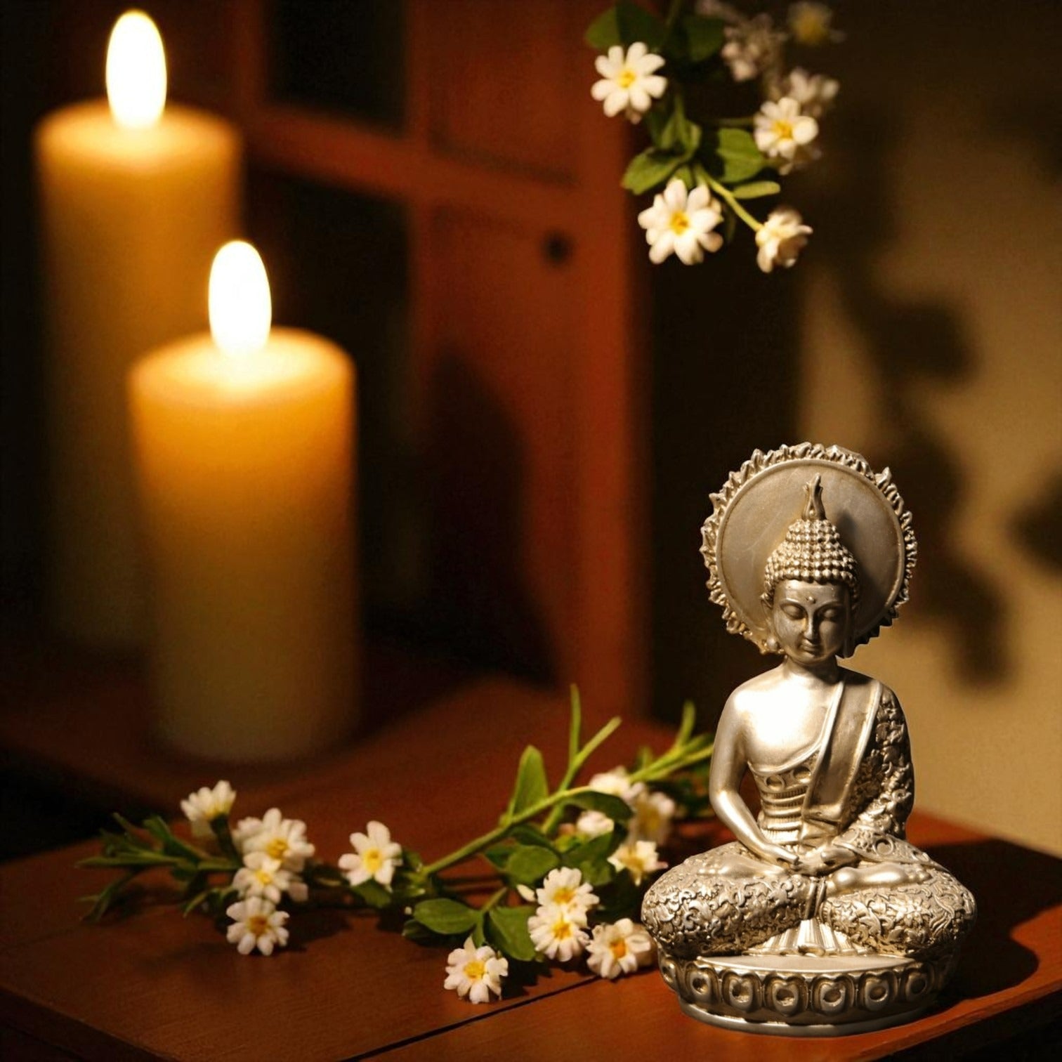 Meditative Buddha Statue – Crown Chakra Serenity for Home/Office Decor - Fabzie - Home Decor Elegance