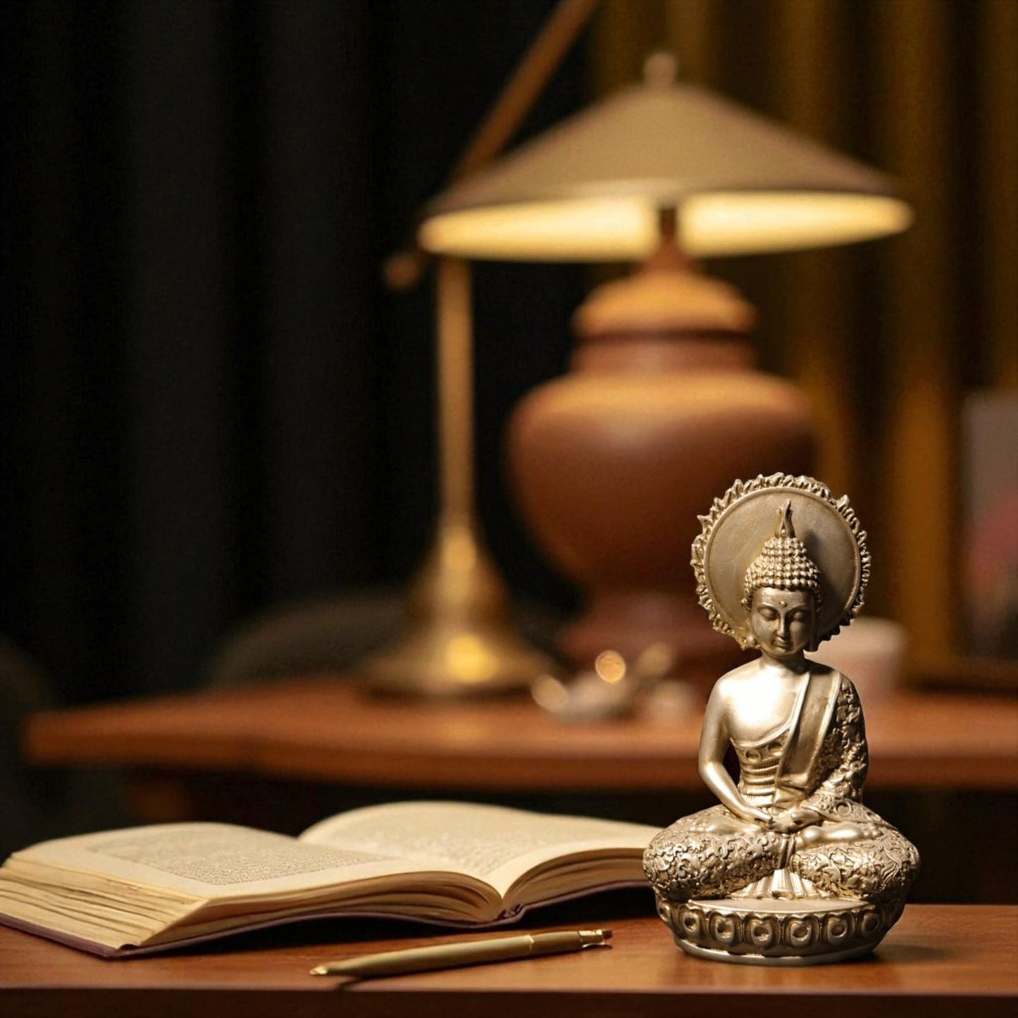Meditative Buddha Statue – Crown Chakra Serenity for Home/Office Decor - Fabzie - Home Decor Elegance