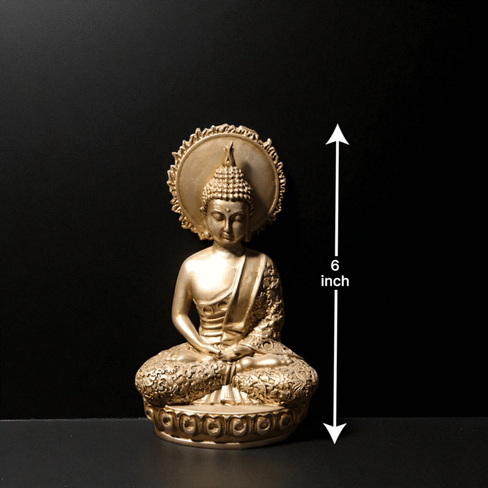 Meditative Buddha Statue – Crown Chakra Serenity for Home/Office Decor - Fabzie - Home Decor Elegance