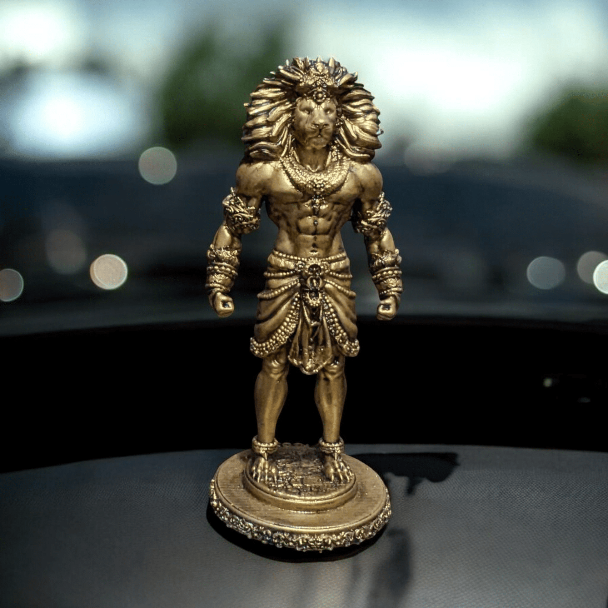 Narsingh Avatar – Power to Protect Every Journey (Premium Car dashboard) - Fabzie - Home Decor Elegance