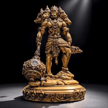 Panchmukhi Hanuman Ji – Guardian of Five Energies - Car dashboard - Fabzie - Home Decor Elegance