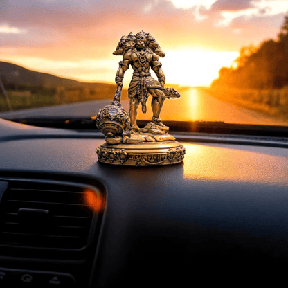 Panchmukhi Hanuman Ji – Guardian of Five Energies - Car dashboard - Fabzie - Home Decor Elegance