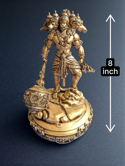 Panchmukhi Hanuman Ji 2 hands – Guardian of Strength & Protection for Home - Fabzie - Home Decor Elegance
