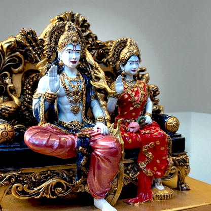 Shri Ram and Sita Mata Jodi  – Divine Darbar Murti for Home / Office Decor - Fabzie - Home Decor Elegance