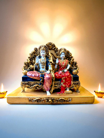 Shri Ram and Sita Mata Jodi  – Divine Darbar Murti for Home / Office Decor - Fabzie - Home Decor Elegance