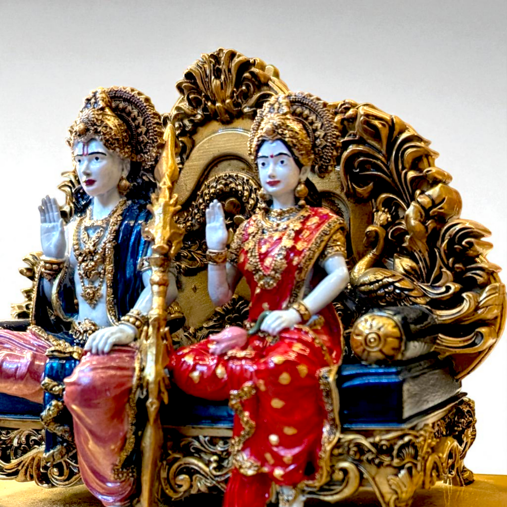 Shri Ram and Sita Mata Jodi  – Divine Darbar Murti for Home / Office Decor - Fabzie - Home Decor Elegance