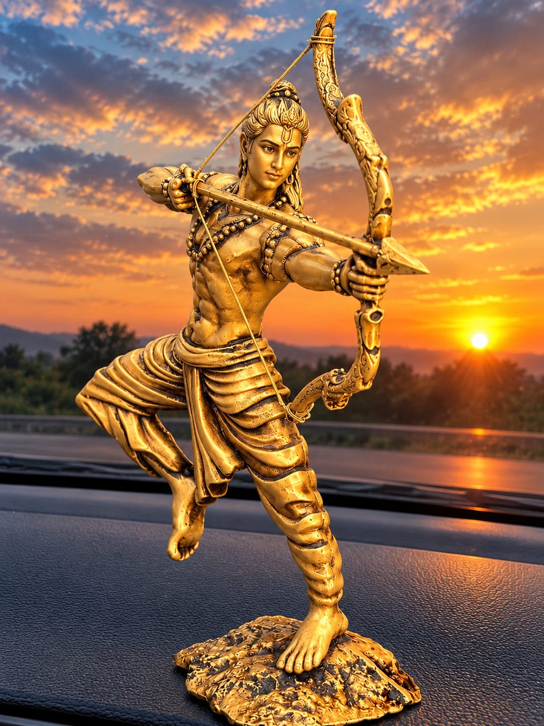 Shri Ram Murti for Car Dashboard – The Last Arrow to Ravan - Fabzie - Home Decor Elegance