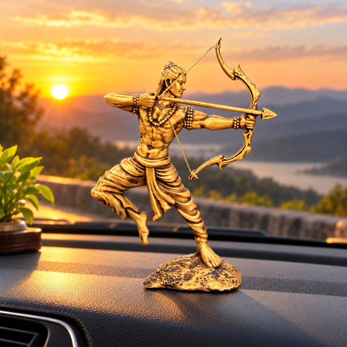 Shri Ram Murti for Car Dashboard – The Last Arrow to Ravan - Fabzie - Home Decor Elegance